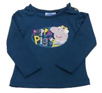Petrolehová lehká mikina s Peppa pig