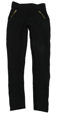 Černé legíny se zipy River Island