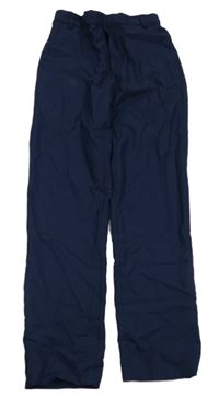 Tmavomodré slavnostní kalhoty Zara