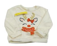 Nové - Smetanová mikina se sobem Shein