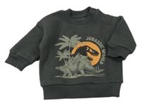 Šedá mikina s dinosaurem - Jurský svět 