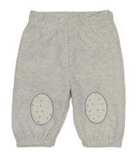 Světlešedé fleecové kalhoty s puntíky Ergee
