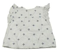 Bílá vzorovaná halenka 