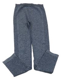 Modrošedé melírované funkční legíny Yigga