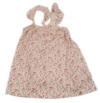 Růžovo-bílý květovaný top Topolino