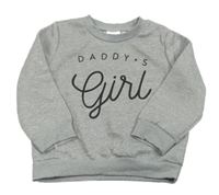 Šedá mikina s nápisem