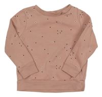 Růžová puntíkatá mikina George