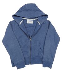 Modrá propínací mikina s kapucí Next