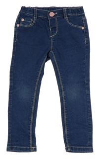 Tmavomodré skinny rifle Miniclub