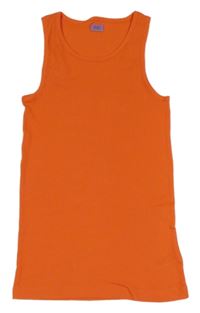 Oranžový žebrovaný top F&F
