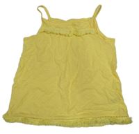 Žlutý top s třásněmi C&A