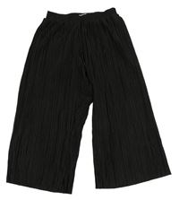 Černé plisované culottes kalhoty H&M