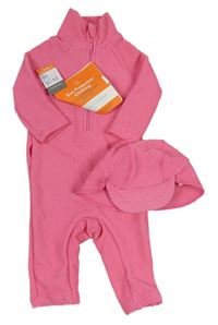 2set - Růžový UV overal + kšiltovka Primark