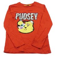 Červené triko s Pudsey z flitrů George 