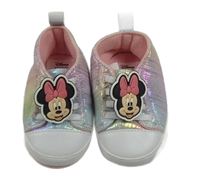 Barevné pruhované plátěné capáčky s Minnií Primark