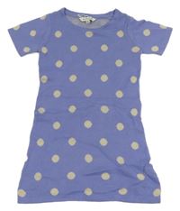 Levandulové svetrové šaty s puntíky Tom Tailor