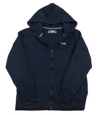 Tmavomodrá propínací sportovní mikina s kapucí Jack&Jones 