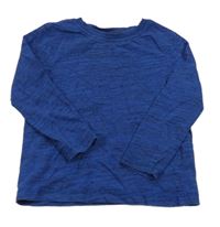 Tmavomodro-černé melírované triko George 