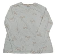 Bílé triko s mašličkami H&M