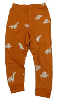 Oranžové pyžamové kalhoty s dinosaury George 