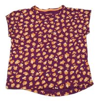 Fialové tričko se vzorem Pepperts