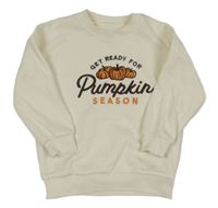 Smetanová mikina s dýněmi a nápisy F&F