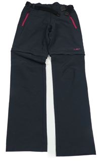 Antracitové softshellové outdoorové kalhoty CMP 