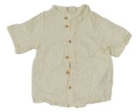 Smetanová krepová košile H&M