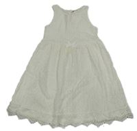Smetanové krajkové šaty H&M