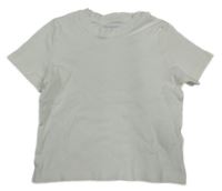 Bílé žebrované crop tričko Primark