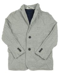 Šedý teplákový podšitý kabátek H&M