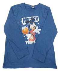 Modré triko s Mickeym Disney 