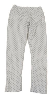 Bílé puntíkaté legíny Petit Bateau