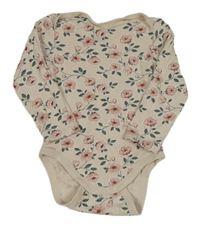 Béžové květované body C&A