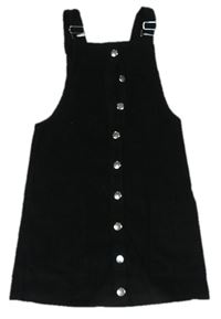 Černé manšestrové propínací šaty Candy Couture