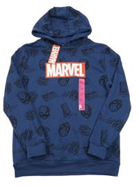Nové - tmavomodrá mikina se Spider-many a kapucí PRIMARK