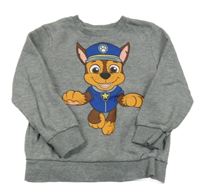 Šedá melírovaná mikina s PAW PATROL - Chase C&A