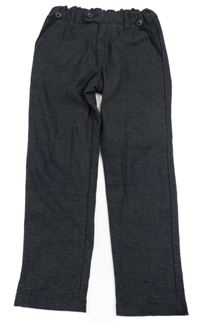 Tmavošedé melírované chino kalhoty lupilu