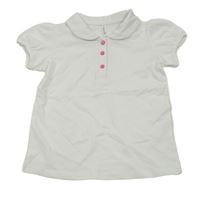 Bílé polo tričko 