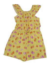 Žlutý kraťasový overal s ovocem PRIMARK