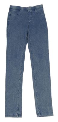 Modré plísňové džegíny H&M