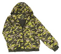 Army šusťáková podzimní bunda s číslem a kapucí Y.F.K.