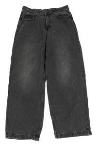 Tmavošedé baggy rifle H&M