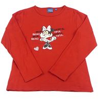 Červené triko s Minnie Disney