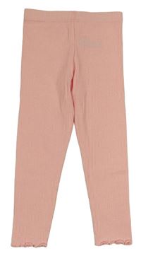 Růžové žebrované legíny Primark