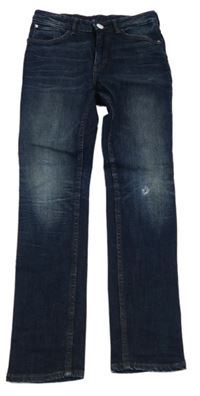 Tmavomodré skinny fit rifle H&M