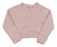 Růžový propínací crop svetr Primark