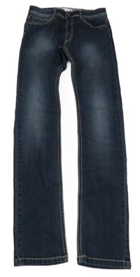 Tmavomodré skinny rifle