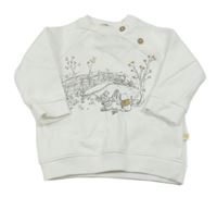 Bílá mikina s Púem a přáteli Disney