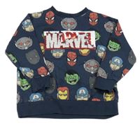 Tmavomodrá lehká mikina s Avengers a překlápěcími flitry Next